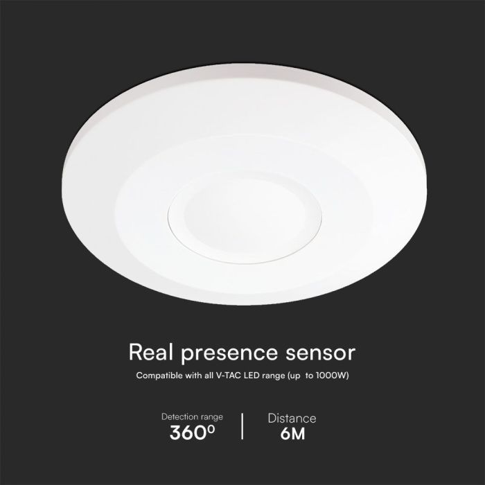 Detectores de movimiento V-TAC Real Presence - IP20 - Blanco-extra-2.webp