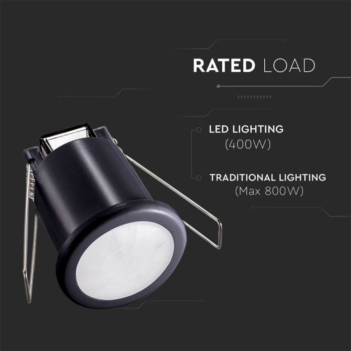 Sensor de movimiento por infrarrojos V-TAC - IP20 - Negro-extra-7.webp