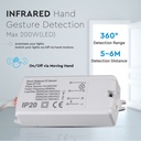V-TAC Sensor de movimiento gestual de la mano - IP20 - Blanco-extra-1.webp