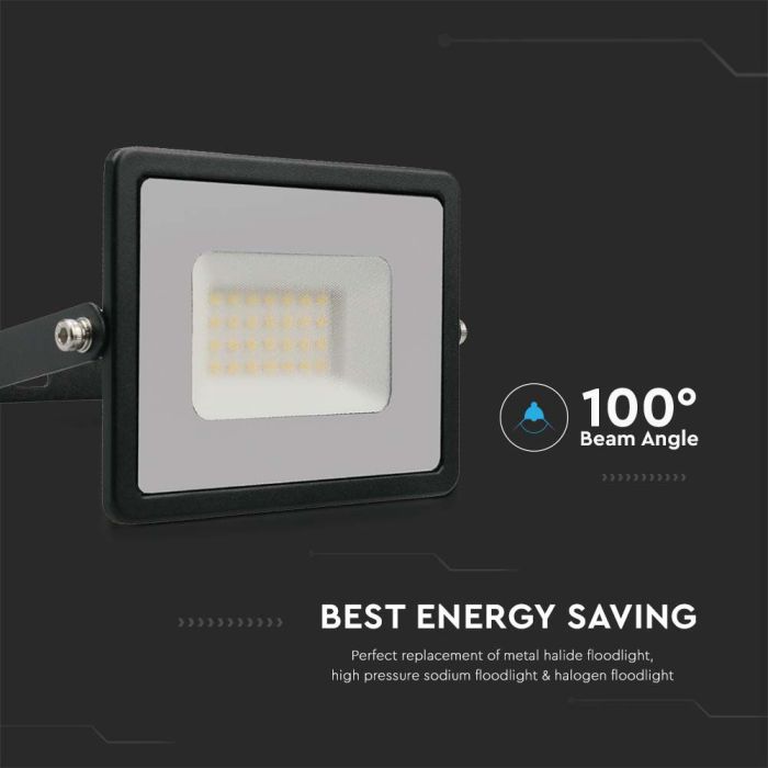 Proyector LED V-TAC - Serie E - Impermeable IP65 - Negro - 30W - 2510 Lumens - 6500K-extra-6.webp