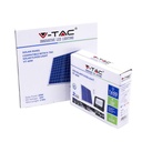 Proyector con panel solar V-TAC - Impermeable IP65 - Negro - 20W - 1650 Lumens - 6000K-extra-3.webp