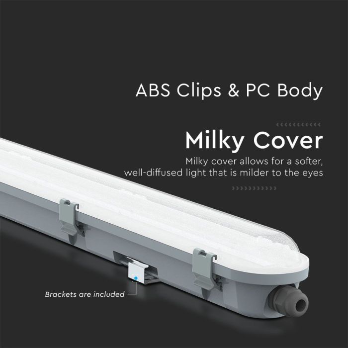 Pantalla Estanca LED - Milky Cover Series - Samsung - IP65 - 48W - 5760 Lumens - 4000K - 150CM-extra-5.webp
