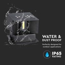 V-TAC LED Aplique Cuadrado - Bridgelux - IP65 Estanco - Corten - 11W - 1360 Lumens - 3000K-extra-7.webp