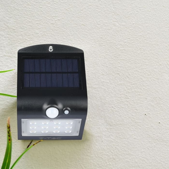 Aplique Solar V-TAC - IP65 Impermeable - Negro - 1.5W - 220 Lumens - 4000K - Pack de 2-extra-2.webp