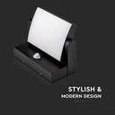 Aplique LED Giratorio V-TAC - Sensor PIR - Impermeable IP65 - Negro - 17W - 2580Lumens - 4000K-extra-1.webp