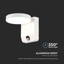 Aplique LED Giratorio V-TAC - Sensor PIR - Impermeable IP65 - Blanco - 17W - 2520 Lumens - 4000K-extra-6.webp