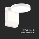 Aplique LED giratorio V-TAC - Impermeable IP65 - Blanco - 17W - 2520 Lumens - 4000K-extra-1.webp