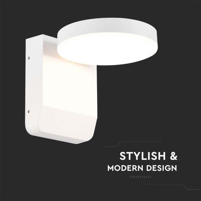 Aplique LED giratorio V-TAC - Impermeable IP65 - Blanco - 17W - 2480 Lumens - 3000K-extra-1.webp