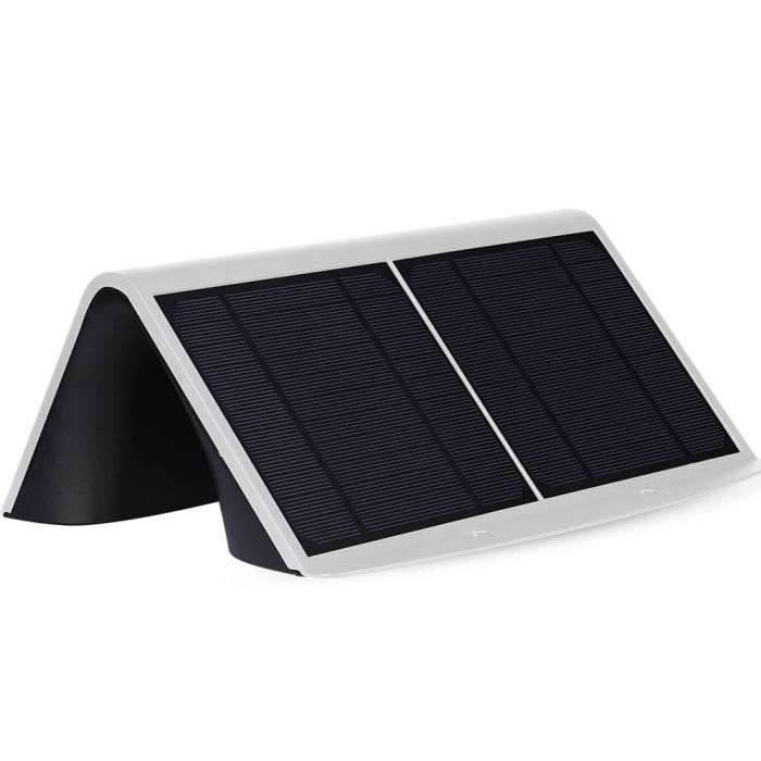 Aplique Solar V-TAC - IP65 Estanco - Blanco - 8W - 850 Lumens - 4000K-extra-4.webp