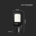 V-TAC LED Slim Farola - IP65 Impermeable - Negro - 50W- 4270 Lumens - 4000K-extra-3.webp