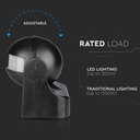 Sensor de movimiento por infrarrojos V-TAC - IP44 - Negro-extra-6.webp