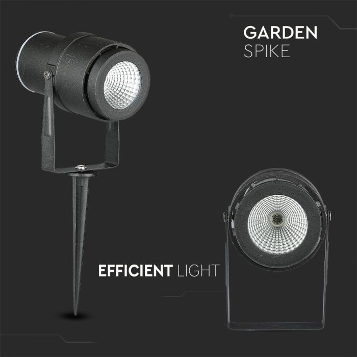 V-TAC Exterior - Luces de pinchos de jardín - IP65 Impermeable - Negro - 12W - 875 Lúmenes - 4000K-extra-1.webp