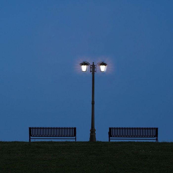 V-TAC Iluminación exterior - Lámpara de poste - Soporte E27 - IP44 - Negro-extra-2.webp