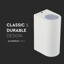 V-TAC Aplique Exterior - UP - Down - Accesorios de Pared - Soporte GU10 - IP44 - Blanco-extra-8.webp