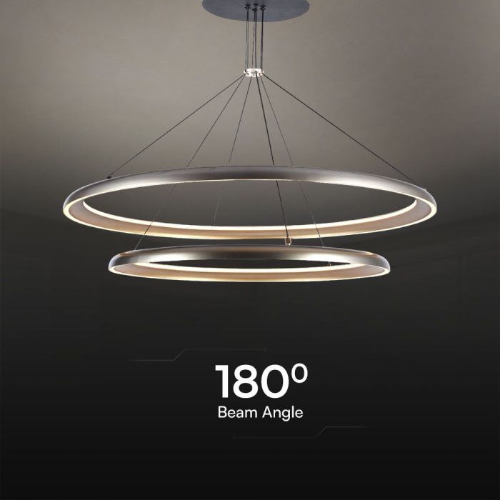 V-TAC Lámpara de Techo de Diseño - IP20 - Gris Champagne - 65W- 7000 Lumens - 3000K-extra-4.webp