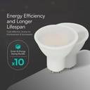 LED Dicroica - Samsung - GU10 - 110° - IP20 - Blanco lechoso - 10W - 1000 Lumens - 3000K - Pack de 10-extra-1.webp