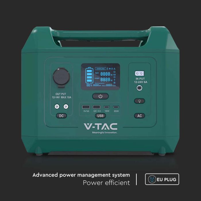 V-TAC Batería Portátil - Verde - 600W-extra-6.webp