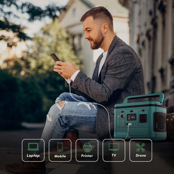 V-TAC Batería Portátil - Verde - 600W-extra-12.webp