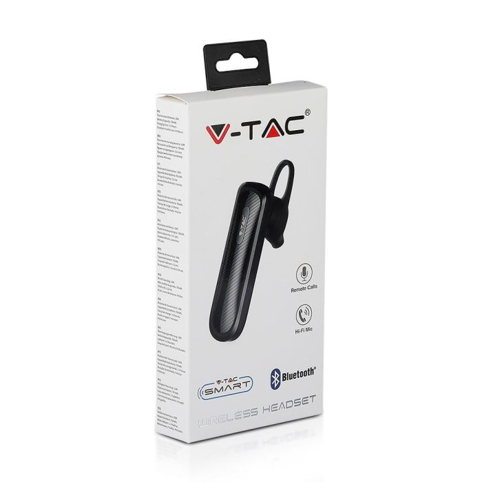 Auricular Bluetooth inalámbrico V-TAC - 70mAh - Negro-extra-9.webp