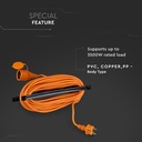V-TAC Cable de extensión de alta resistencia - IP44 - Naranja y Negro - 15m de cable-extra-5.webp