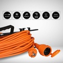 V-TAC Cable de extensión de alta resistencia - IP44 - Naranja y Negro - 30m de cable-extra-3.webp