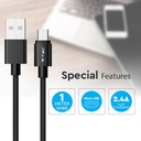 V-TAC Cable USB - Trenzado - Platinum Series - Negro - 1M-extra-3.webp