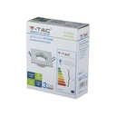 V-TAC LED Aro cuadrado - Empotrable - GU10 - IP20 - Aluminio Cepillado-extra-8.webp