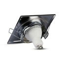 V-TAC LED Aro cuadrado - Empotrable - GU10 - IP20 - Acero inoxidable-extra-8.webp