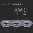 V-TAC LED Aro redondo - Empotrable - GU10 - IP20 - Aluminio Cepillado-extra-2.webp