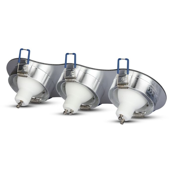 V-TAC LED Aro redondo - Empotrable - GU10 - IP20 - Aluminio Cepillado-extra-6.webp