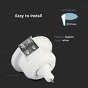 V-TAC LED Aro redondo - Empotrable - GU10 Frost Glass - IP20 - Blanco-extra-4.webp