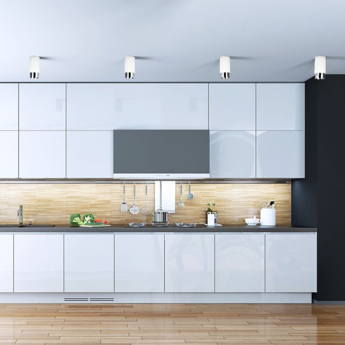 V-TAC LED Aro de yeso - Accesorios de Superficie - GU10 - IP20 - Blanco + Cromo-extra-1.webp