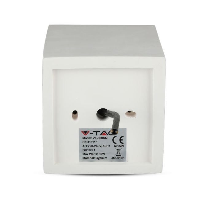 V-TAC LED Aro de yeso cuadrado- Accesorios de Superficie - GU10 - IP20 - Blanco + Oro Rosa Mate-extra-9.webp