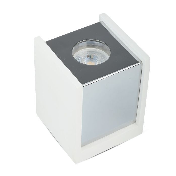 V-TAC LED Aro de yeso cuadrado - Accesorios de Superficie - GU10 - IP20 - Blanco + Cromo-extra-6.webp