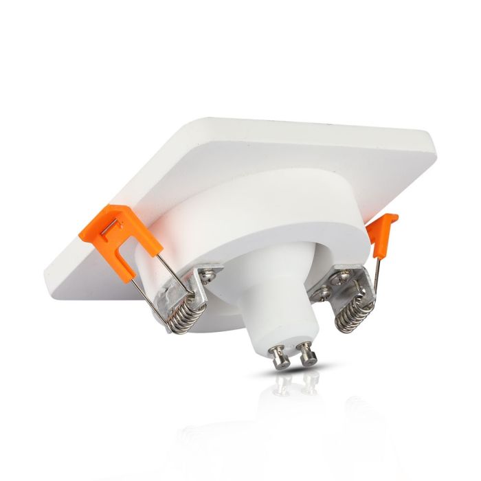 V-TAC LED Aro de yeso cuadrado - Empotrable - GU10 - IP20 - Blanco + Oro rosa mate-extra-6.webp