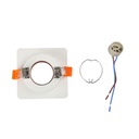 V-TAC LED Aro de yeso cuadrado - Empotrable - GU10 - IP20 - Blanco + Oro rosa mate-extra-7.webp