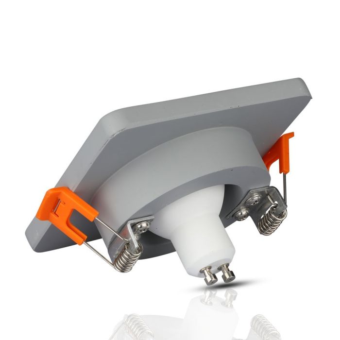 V-TAC LED Aro de yeso - Empotrable - GU10 - IP20 - Gris + Oro rosa mate-extra-6.webp