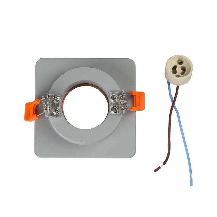 V-TAC LED Aro de yeso - Empotrable - GU10 - IP20 - Gris + Oro rosa mate-extra-7.webp