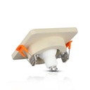V-TAC LED Aro de yeso / hormigón cuadrado - Empotrable - GU10 - IP20 - Off White + Chrome-extra-6.webp