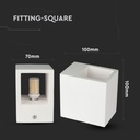 V-TAC LED Aro cuadrado - Accesorios de superficie G9 - IP20 - Blanco-extra-2.webp