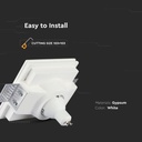 V-TAC LED Aro cuadrado - Empotrable - GU10 - IP20 - Blanco-extra-4.webp