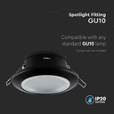 V-TAC LED Aro - Empotrables - GU10 - IP44 - Negro-extra-3.webp