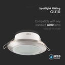 V-TAC LED Aro - Empotrables - GU10 - IP44 - Níquel Satinado-extra-3.webp