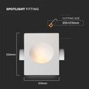 V-TAC LED Aro - Empotrables - GU10 - IP20 - Blanco-extra-2.webp