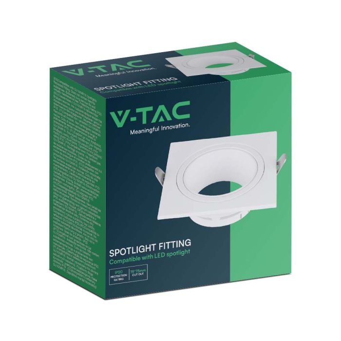 Foco LED V-TAC - Empotrable - GU10 - IP20 - Blanco-extra-6.webp
