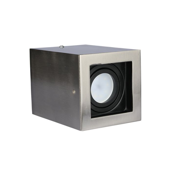 V-TAC LED Aro cuadrado- Accesorios de superficie - GU10 - IP20 - Satin Nikcle-extra-3.webp