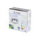 Aro cuadrado LED V-TAC - Empotrable - GU10 - IP20 - Cromo-extra-5.webp