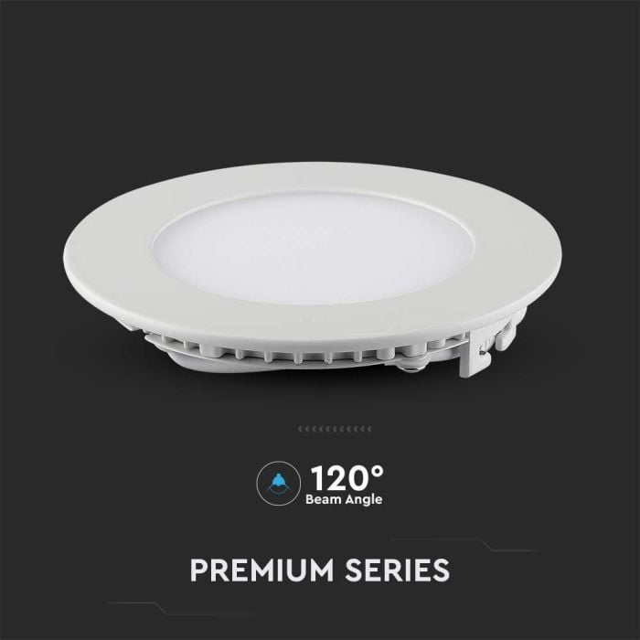 Mini panel LED redondo V-TAC - Serie Premium - IP20 - Blanco - 18W - 1400 Lúmenes - 4000K - Pack de 6-extra-5.webp