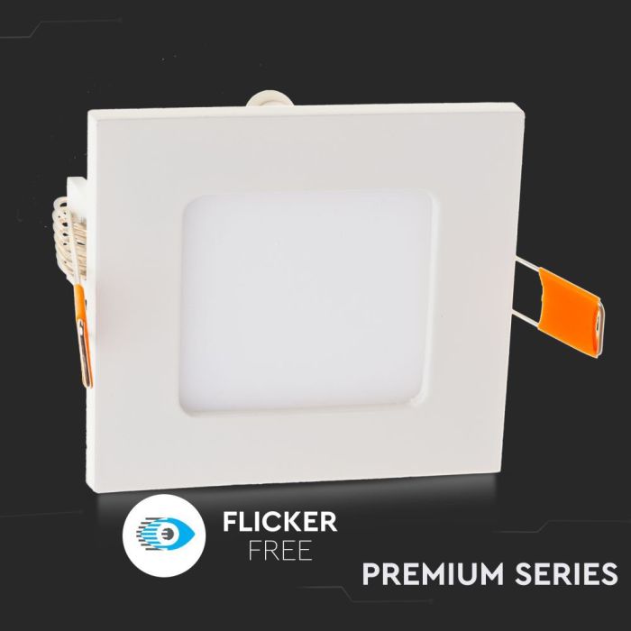 V-TAC LED Mini Panel Cuadrado - Serie Premium - IP20 - Blanco - 3W - 210 Lúmenes - 3000K-extra-5.webp
