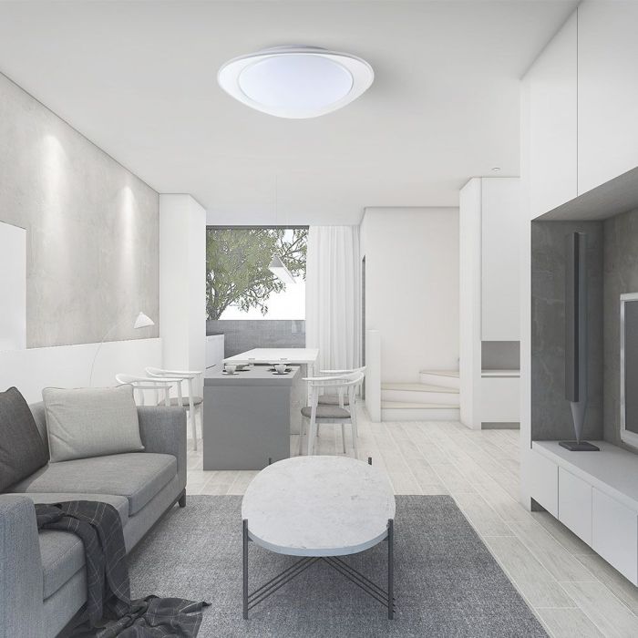 V-TAC Lámpara de techo de diseño - Mando a distancia con cambio de color - IP20 - 60W- 6000 Lumens - 3IN1-extra-2.webp